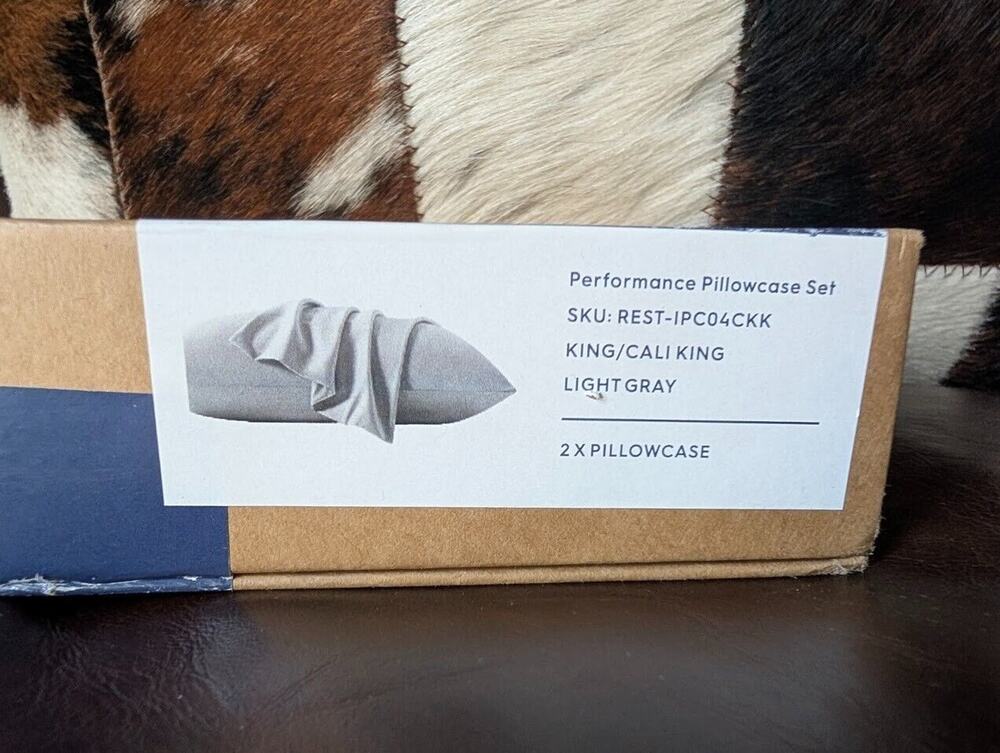 Rest Pillowcases Cali King/King Light Gray rest-ipc04ckk